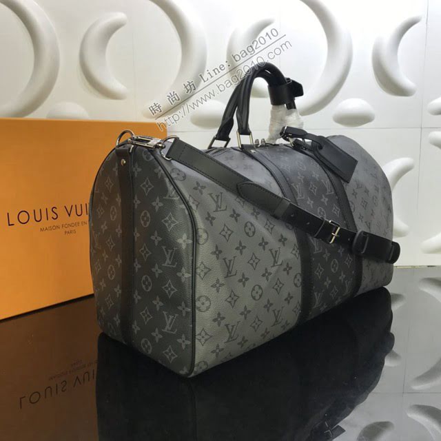 路易威登LV旅行包 M45392 Keepall Bandoulière50旅行袋 lv新款男士手提旅行箱包  ydh3778